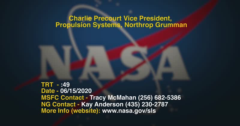 Northrop Grumman Manager Discuss Arrival of SLS Rocket Motors to KSC_Charles Precourt